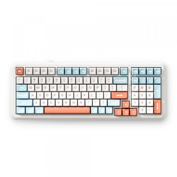 Bàn-phím-cơ-MCHOSE-K99-V2-Icy-Creamsicle-Switch (Horizon Orange, 3 Modes)