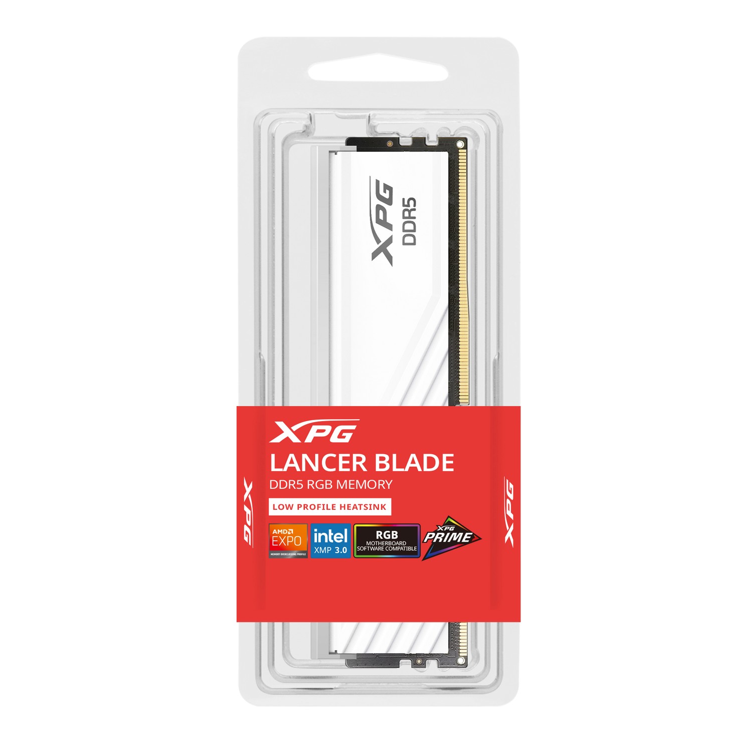 RAM ADATA XPG Lancer Blade RGB 16GB DDR5 5600MHz (1x16GB, White, AX5U5600C4616G-SLABRWH)