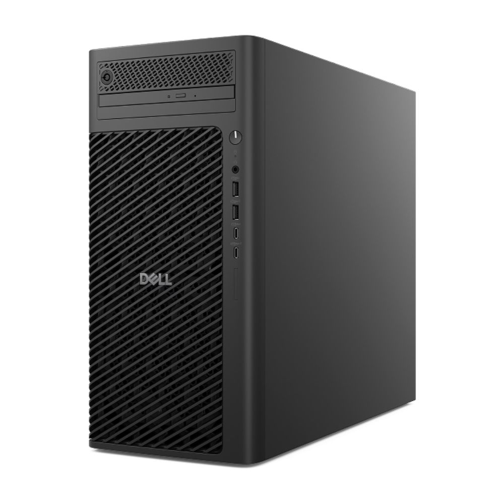 Máy tính trạm Dell Pro Max Tower T2 FCT2250, Ultra7-265, 16GB, 512GB SSD, 2TB HDD, Intel Graphics, KB, M, KYHD, 500W PSU, Ubuntu, 3Y WTY