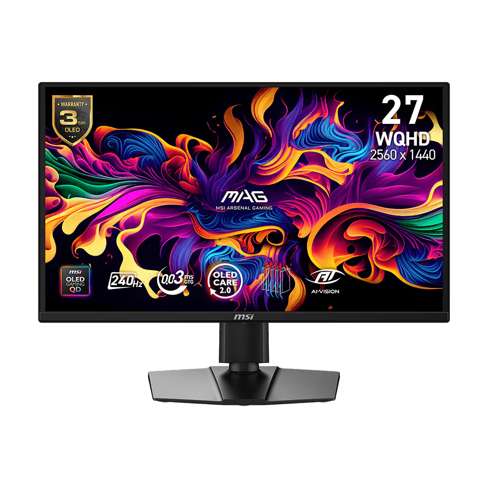 Màn hình MSI MAG 272QP QD-OLED X24 (26.5 inch - QD OLED - 2K - 240Hz - 0.03ms - USB TypeC)