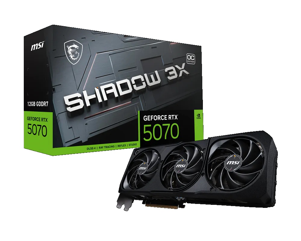 VGA MSI GeForce RTX™ 5070 12G SHADOW 3X OC