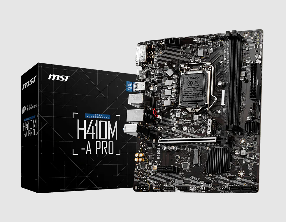 Motherboards MSI H410M-A PRO
