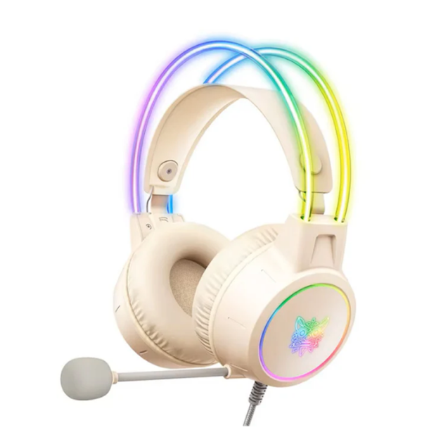 TAI NGHE CHƠI GAME ONIKUMA X15 PRO - Hồng - Trắng (TYPE C Version+ Adaptor to USB)